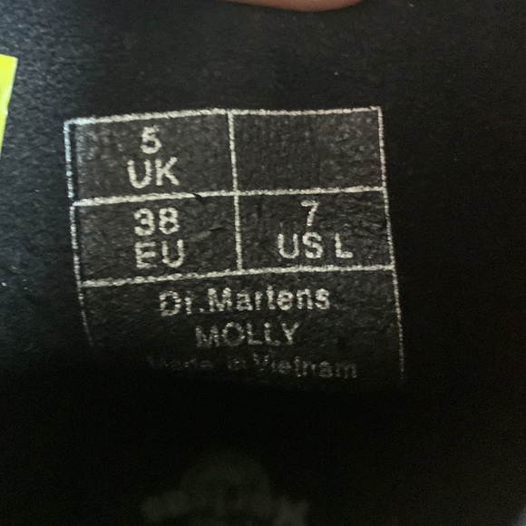 Dr. Martens Molly Crackle Suede Platform Boots - Picture 8 of 8